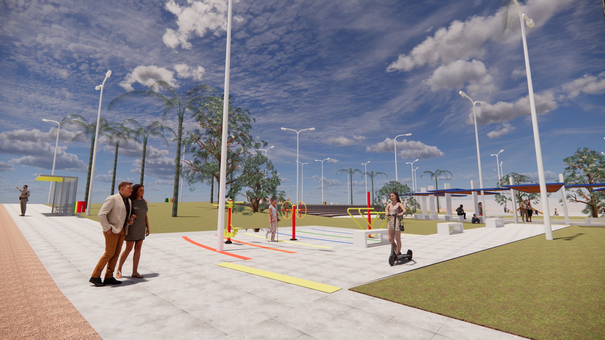 EN PLAZA “LAS AMÉRICAS” DE ALTO HOSPICIO SE REALIZARÁN OBRAS DE MEJORAMIENTO