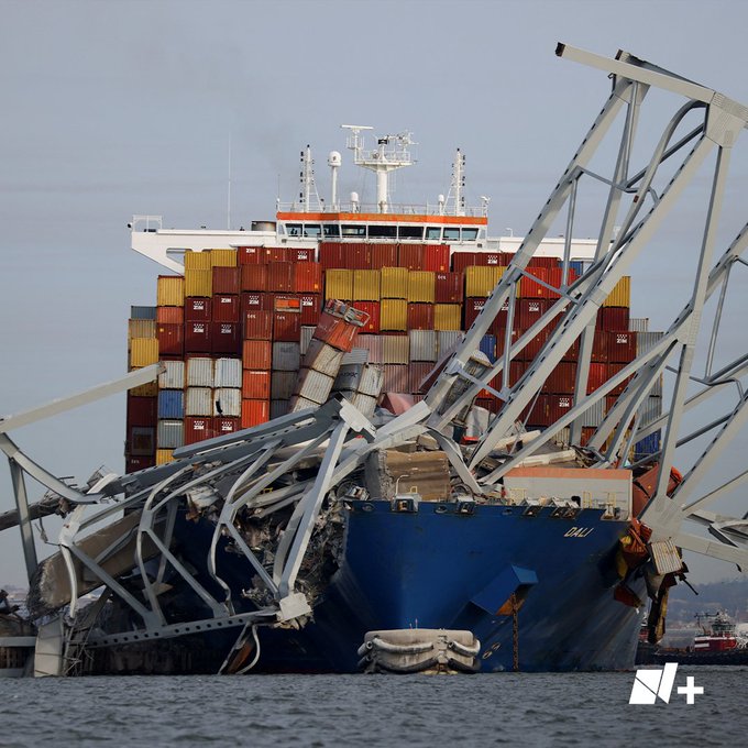 EE.UU.: Colapsa un puente en Baltimore tras colisionar un barco.