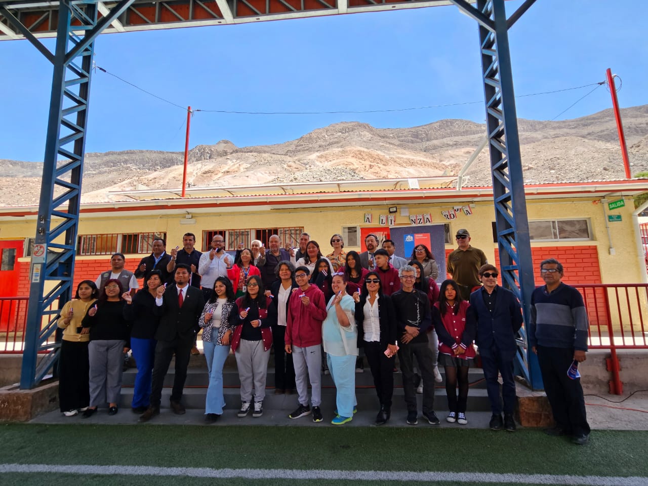Mineduc mejora infraestructura en Liceo de Camiña gracias a proyecto de Reactivación Educativa.