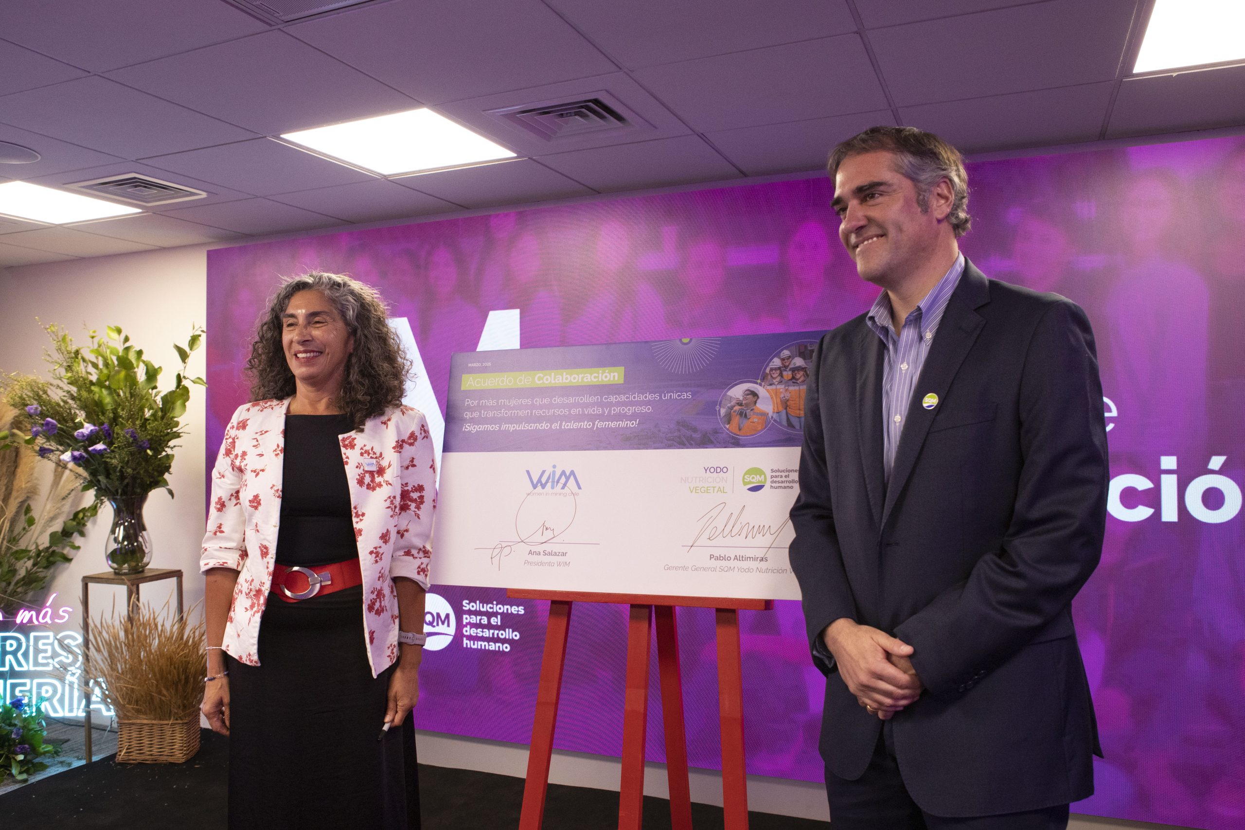 SQM Yodo Nutrición Vegetal da un paso más en inclusión femenina junto a WIM Chile.