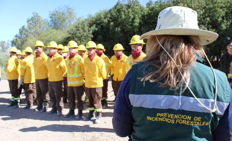 CONAF Tarapacá capacitó a Brigada Forestal del Ejército en manejo de incendios forestales.