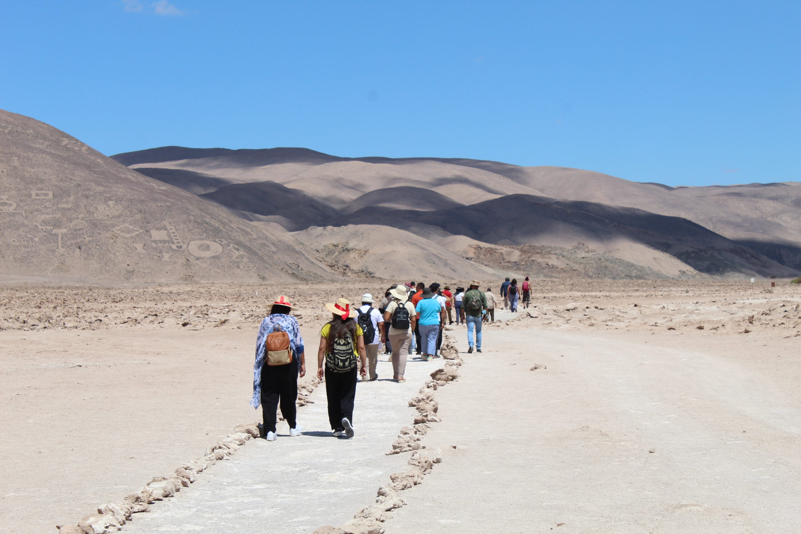 CONAF Tarapacá fortalece capacidades del sector turístico regional con seminario en Geoglifos de Pintados.